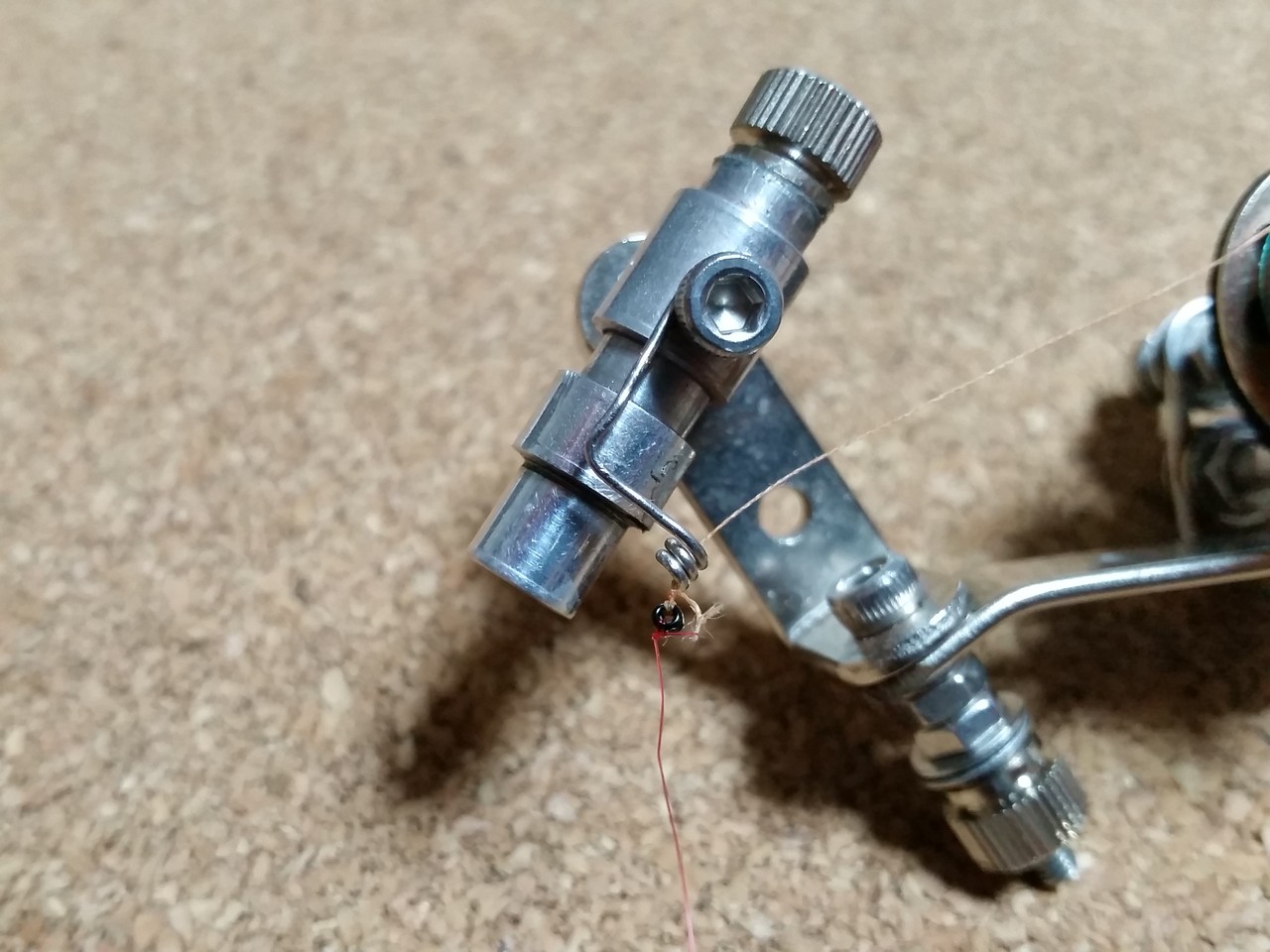 ワカサギ電動リールのストッパー たくちのパパ日記 ワカサギ電動リールのストッパー たくちのパパ日記