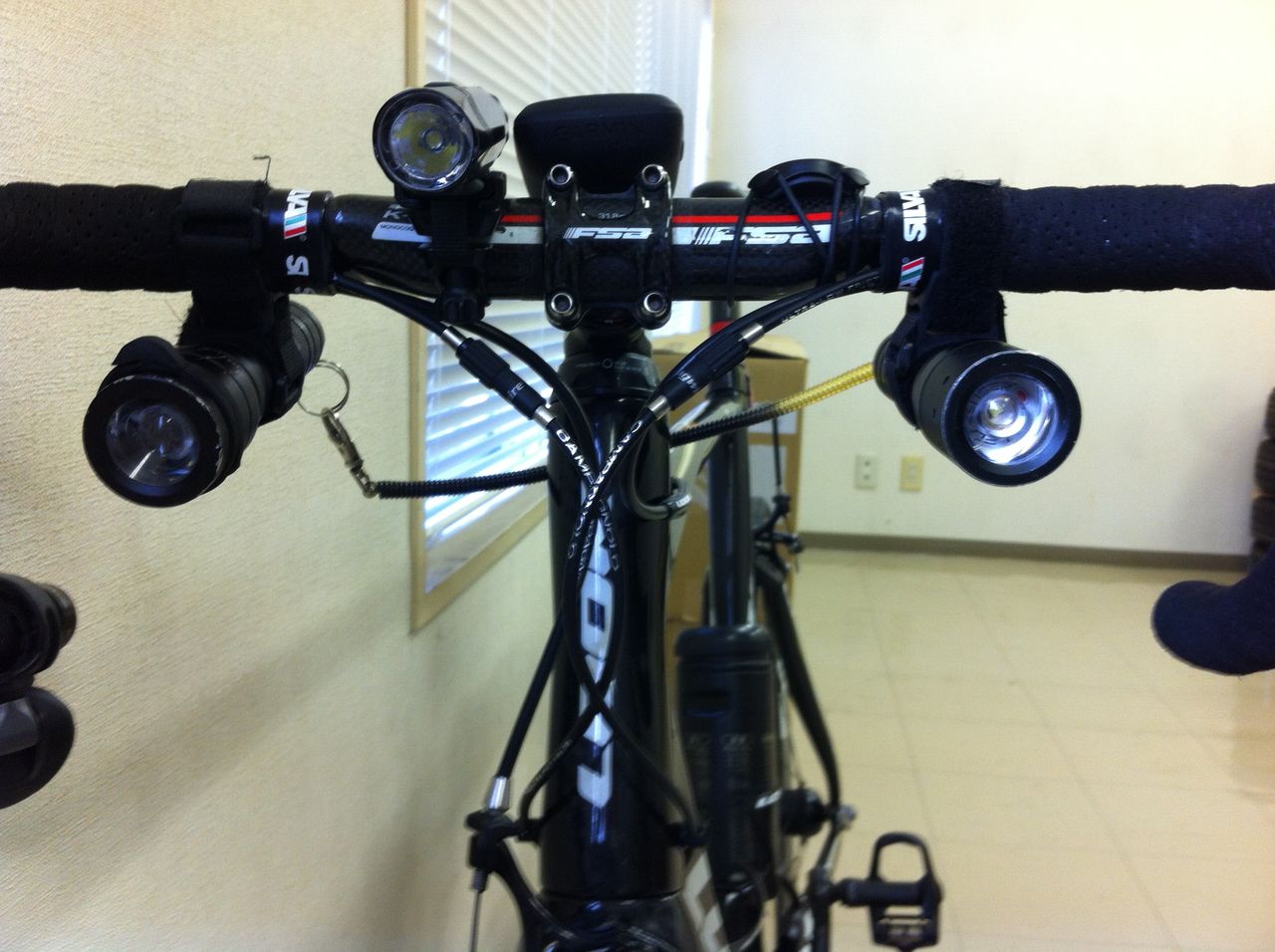 夜の自転車用ライト Brt45自転車日誌