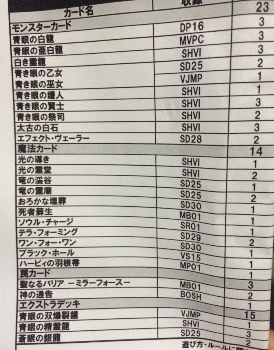 遊戯王 ブルーアイズデッキ体験会参加してきました いまいちのblog 遊戯王 ブルーアイズデッキ体験会参加してきました いまいちのblog