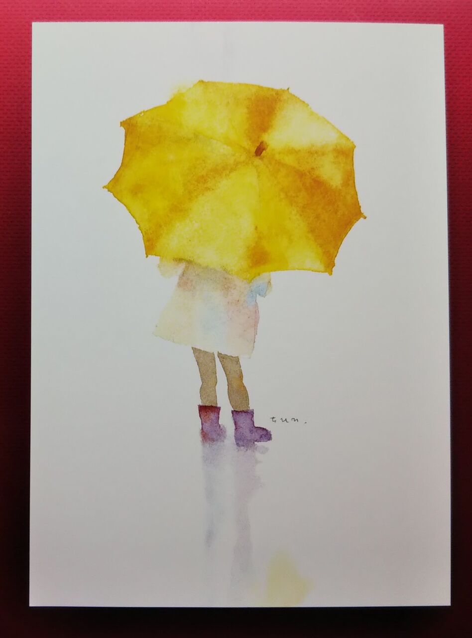 梅雨空にちひろ黄色い傘広げ Npブログ Leitmotiv 言葉 論理 主題連鎖への旅