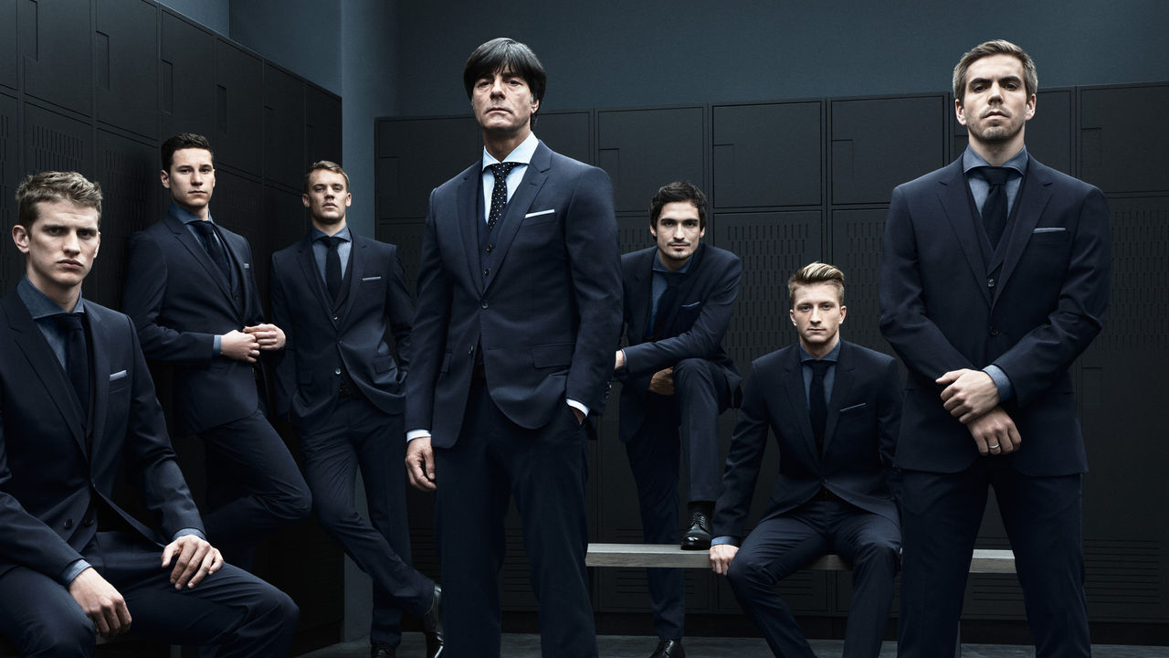 サッカードイツ代表のスーツ姿が格好よすぎてモデルの様な件 サラリーマンのスーツ 着こなし術
