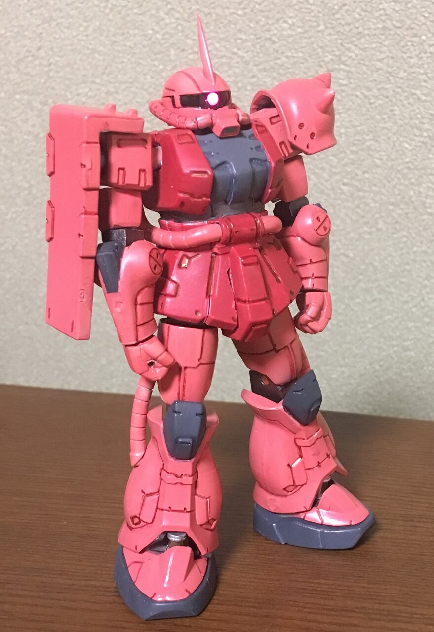 バンダイ アルティメットルミナスザク０２ シャア専用ザク改修と塗装 スターウォーズ プラモ フィギュア