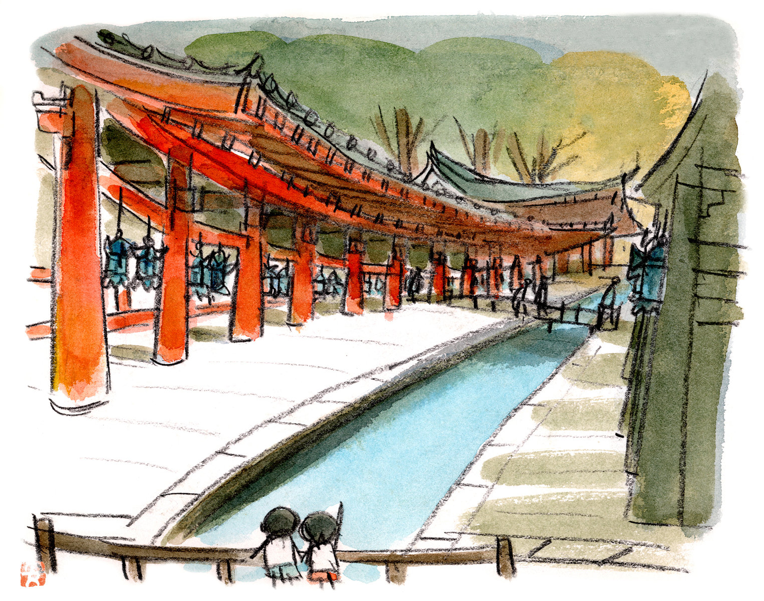 父の絵を辿って 春日大社 へ 目指せ毎日一万歩 父の絵を辿って 春日大社 へ 目指せ毎日一万歩