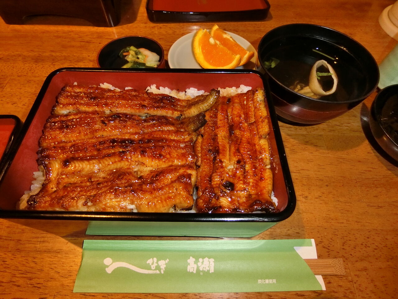 食品サンプル鰻丼肝吸い