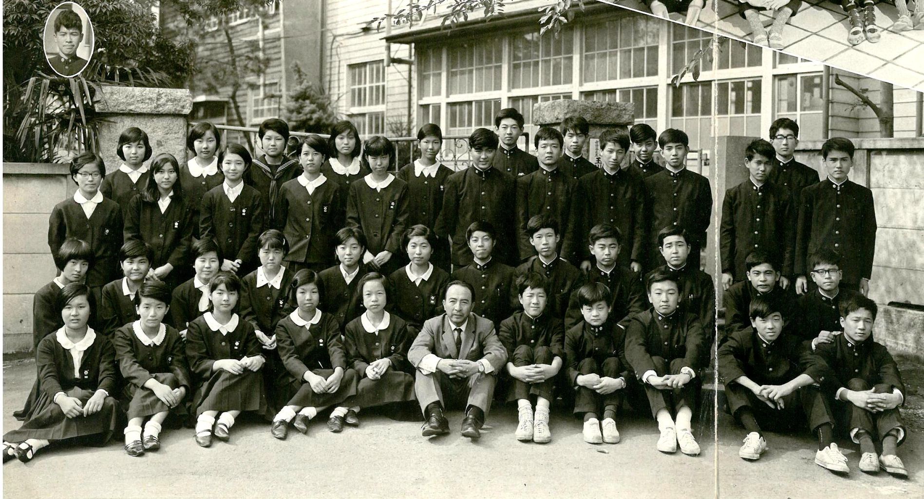 卒業記念写真 世田谷区立玉川中学校1967年卒 第19期 同期会