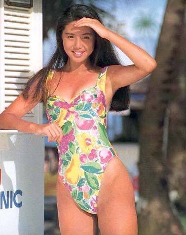 松嶋菜々子の若い頃でまだ売れない時代の水着ハイレグ画像 芸能画像 多摩川