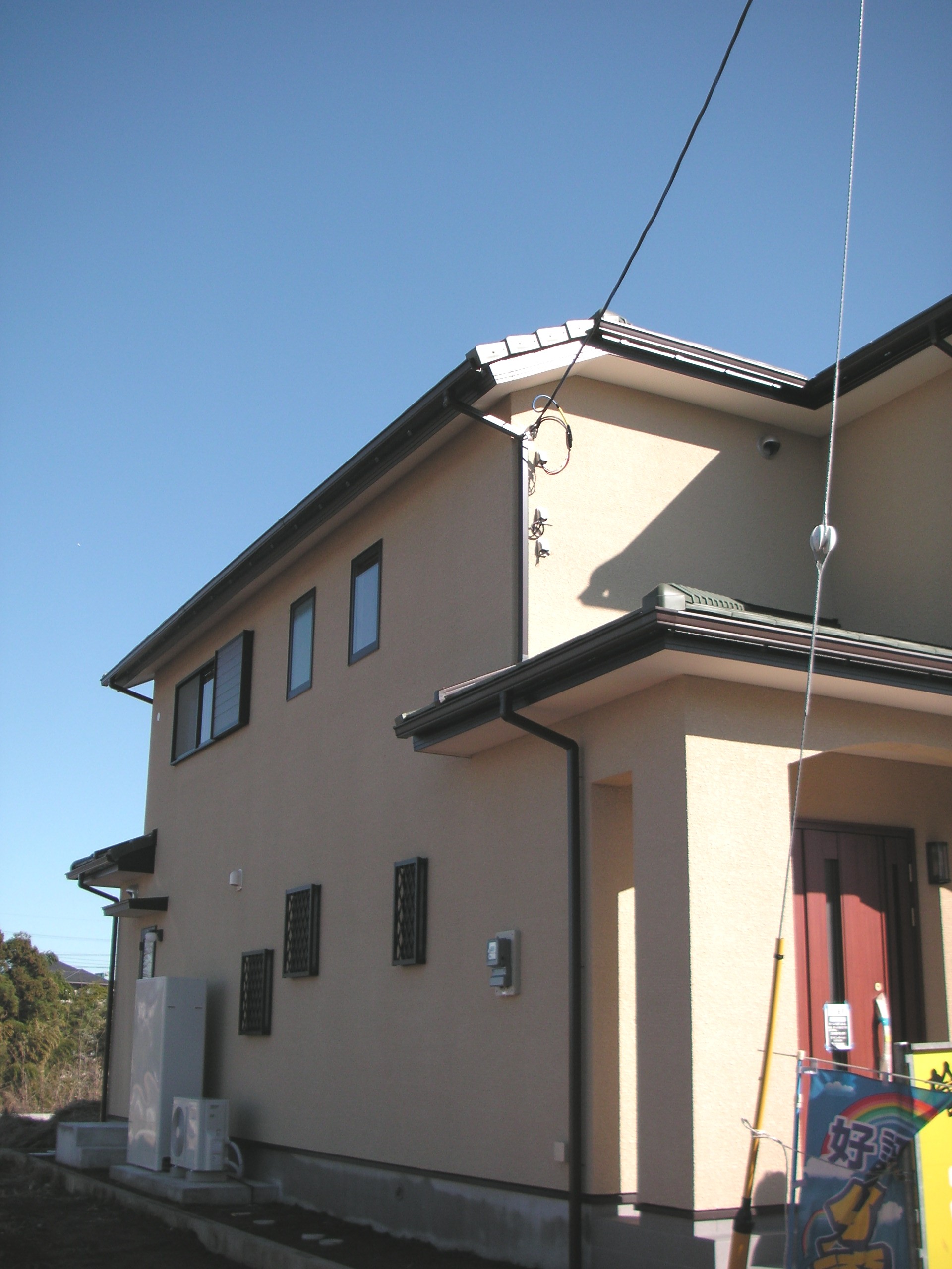 母屋下がり 外断熱地熱住宅 営業マン日記