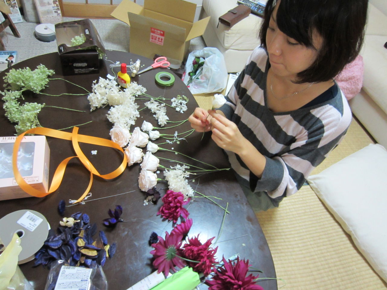 不規則な 泥 凍った 造花つくる内職 Hosei Imob Jp