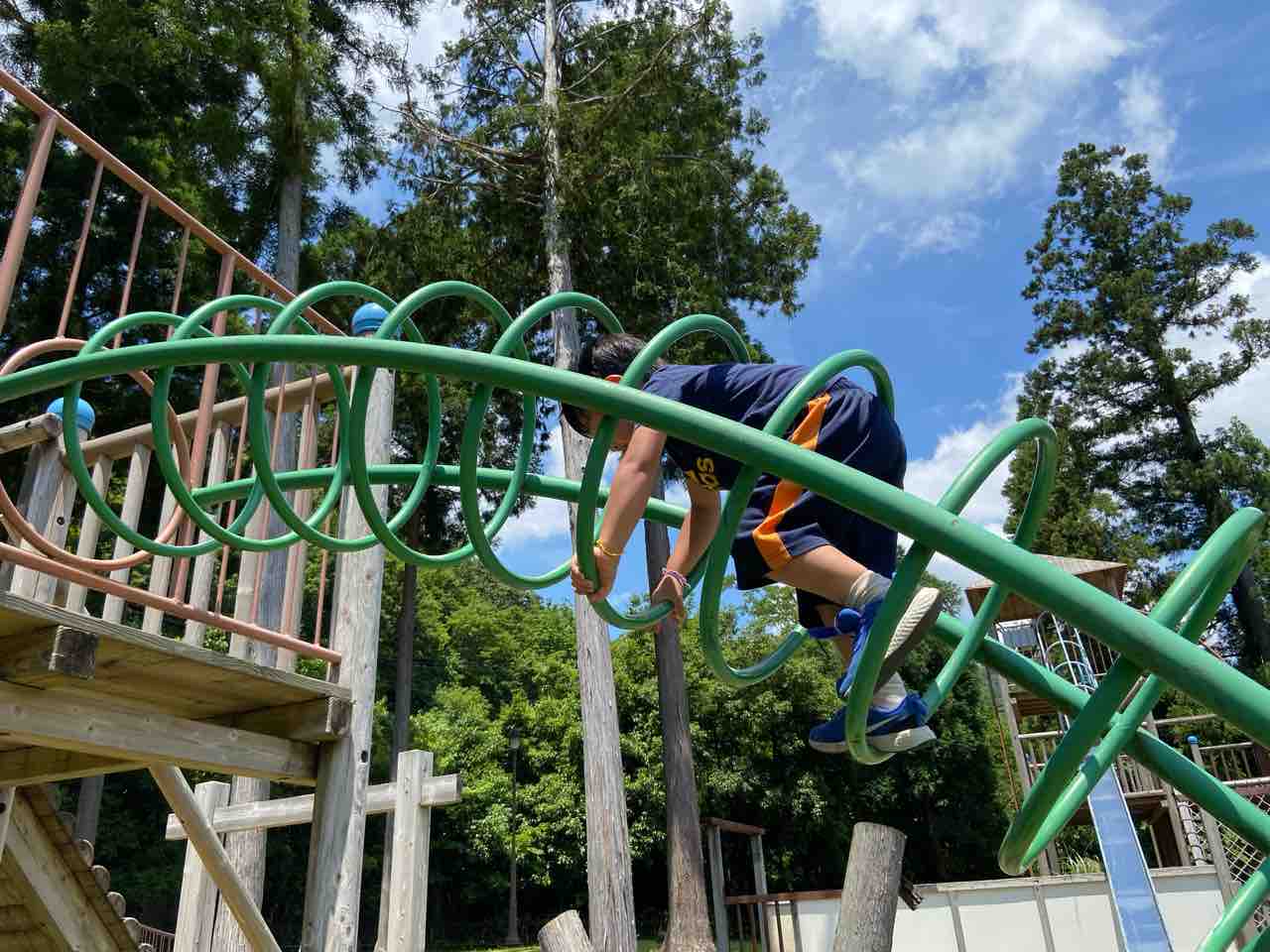 ウッディパル余呉 後編 再びアスレチック編 Tamanegirunnersのブログ