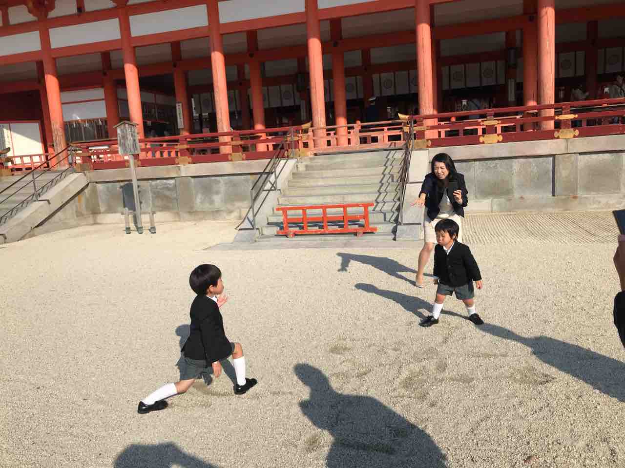 平安神宮で七五三 Tamanegirunnersのブログ