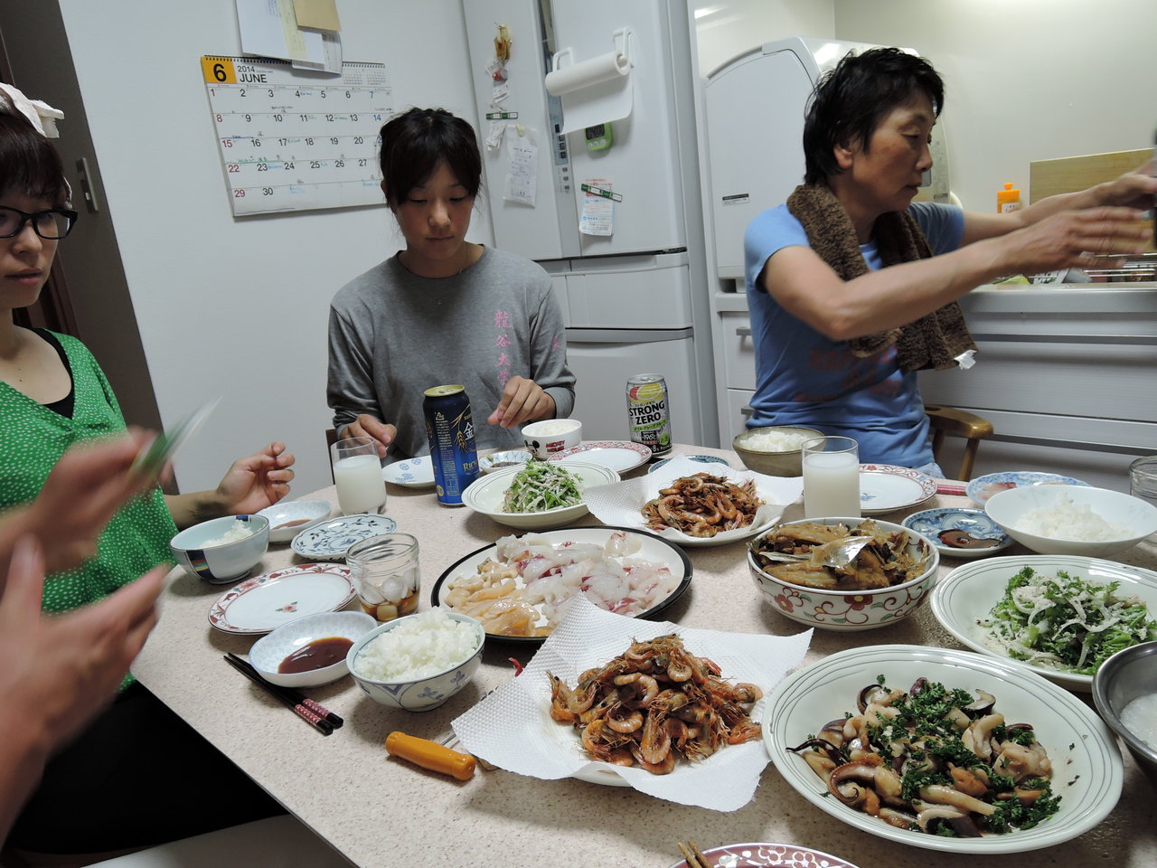 ミキティ実家で晩御飯 Tamanegirunnersのブログ