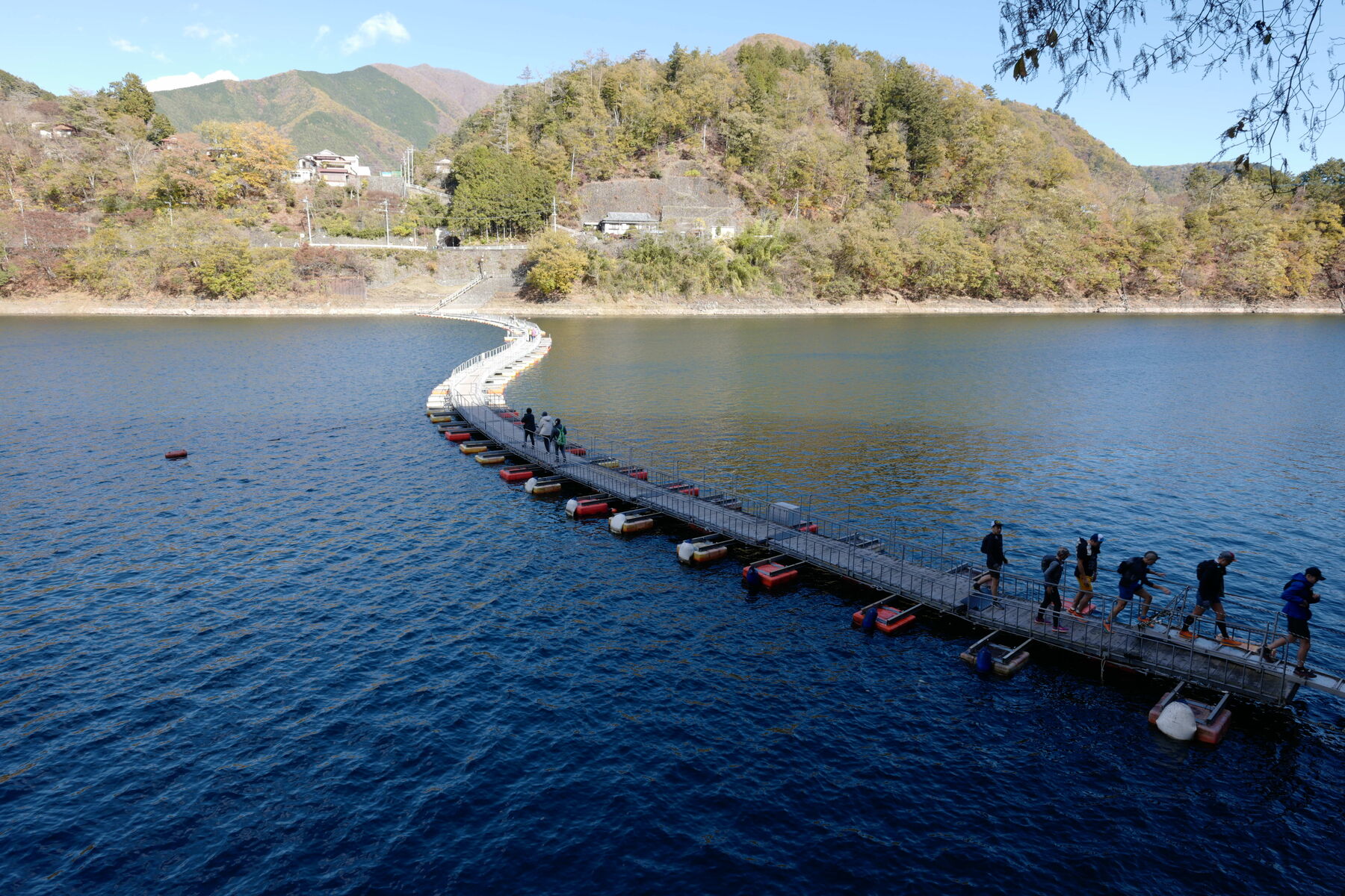 奥多摩湖・麦山浮橋 : たまには撮ってます。