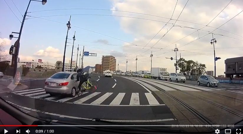 自転車信号無視 事故 過失割合 左折