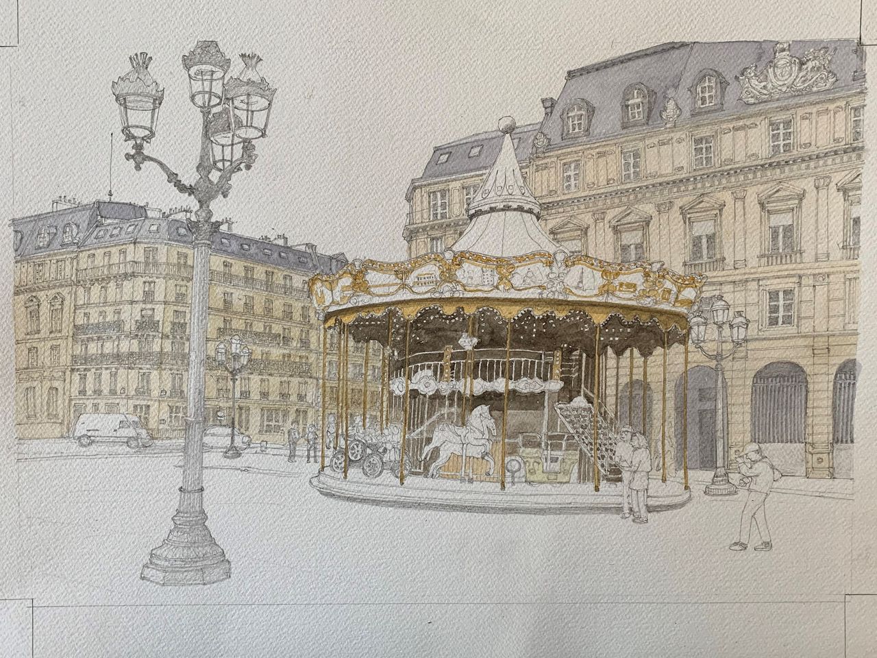 ユトリロ、モンマルトル、希少画集より、高級額付 ユトリロ、モンマルトル、希少画集より、高級額付 - メルカリ