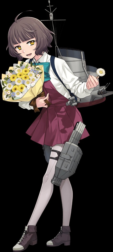 艦これ速報 艦隊これくしょんまとめ : 【艦これ】公式でもやってたけど、初月の着物インナーってバグレベルで良いよね