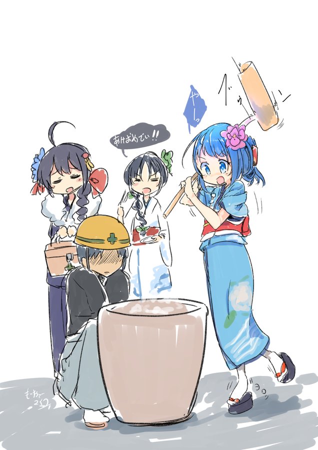 艦これ 餅つきにチャレンジする五月雨ちゃん 他なごみネタ ゲームまとめのまとめ速報