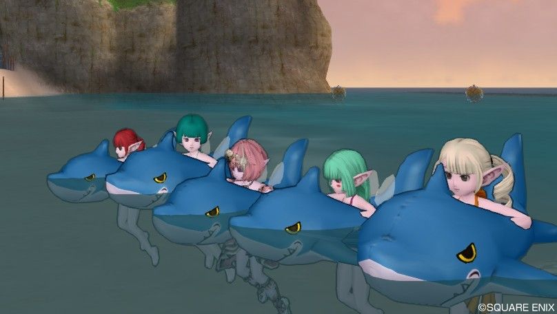 サメの浮き輪で 遊んできたよーww ドラクエ10 タムローンの冒険 サメの浮き輪で 遊んできたよーww ドラクエ10 タムローンの冒険