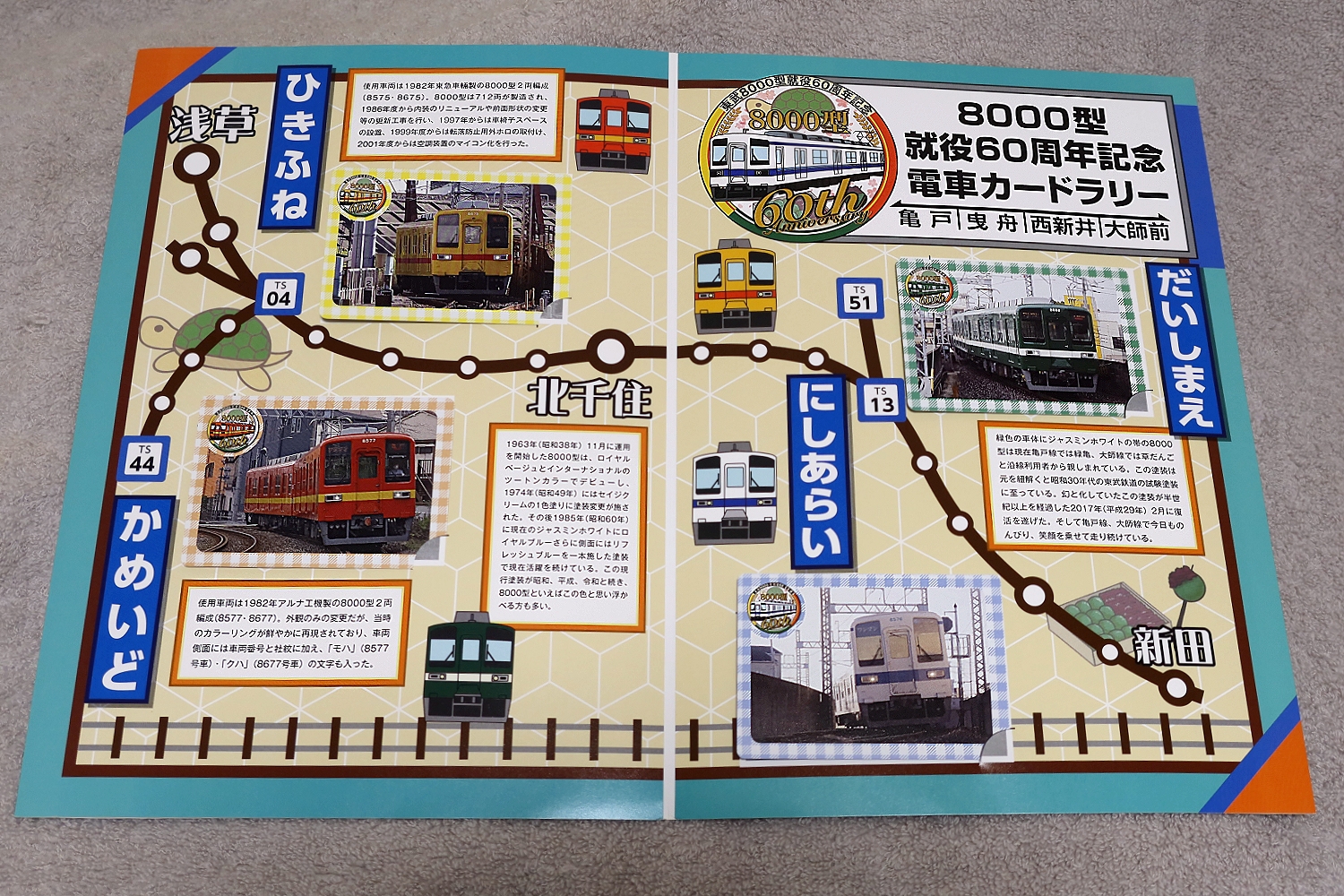 東武】8000型 就役60th記念ｲﾍﾞﾝﾄ【電車ｶｰﾄﾞﾗﾘｰ】 : たむ道楽