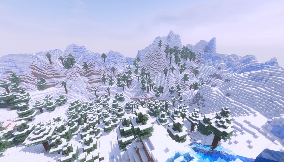 絶景の凍った山頂 この地で暮らすよ