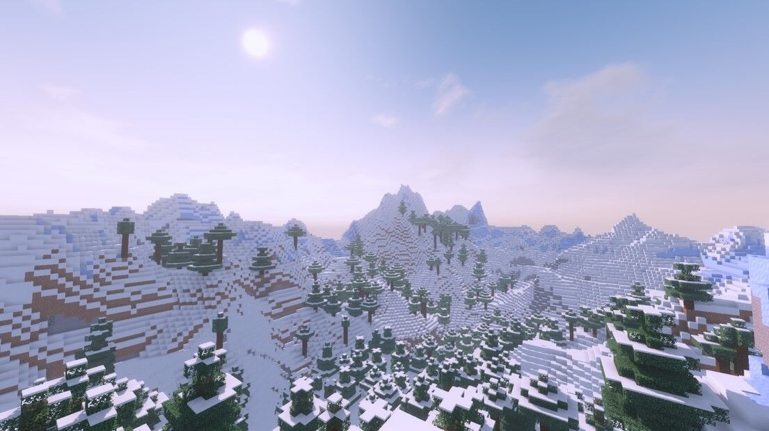 絶景の凍った山頂 この地で暮らすよ