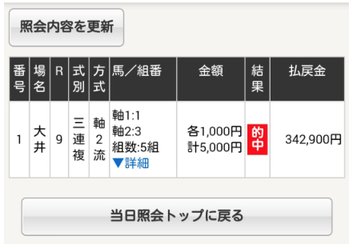 今日も初っ端からe-SHINBUN指数爆発ww３連単１７万弾wwシンデレラマイルも完勝ww