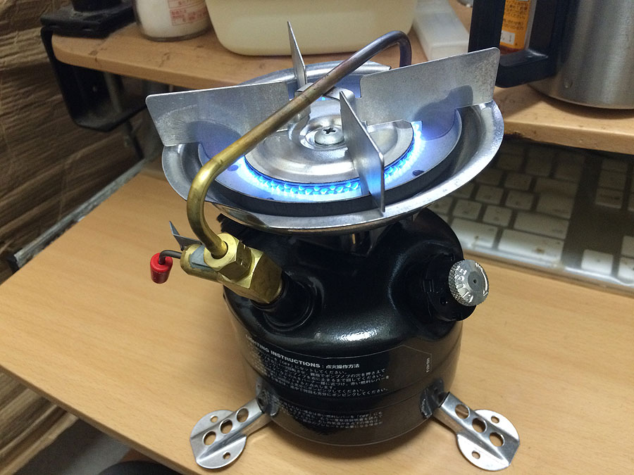 コールマン フェザーストーブの2レバー化 たにし大記録 コールマン フェザーストーブの2レバー化 たにし大記録