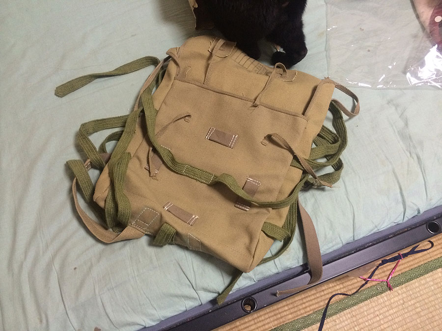 日本陸軍 九九式背嚢 レプリカ たにし大記録 日本陸軍 九九式背嚢 レプリカ たにし大記録