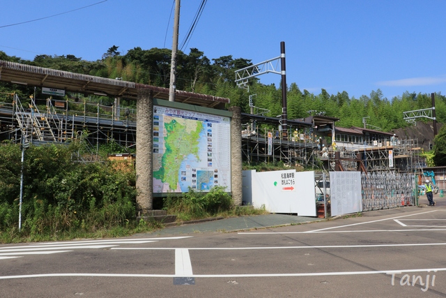 01　松島海岸駅、宮城県松島町、工事中、Tanji