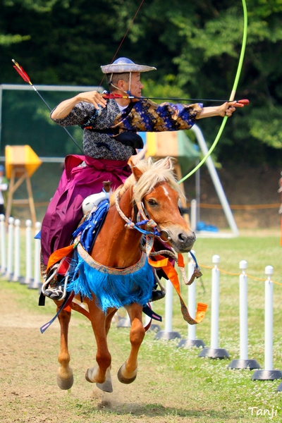 05　宮城県利府町スポーツ流鏑馬大会やぶさめ競技 Tanji