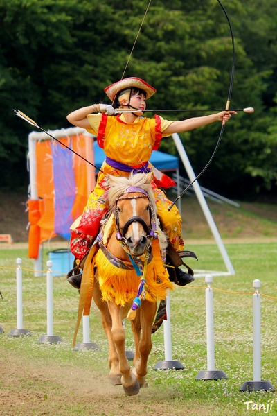 12　宮城県利府町スポーツ流鏑馬大会やぶさめ競技 Tanji