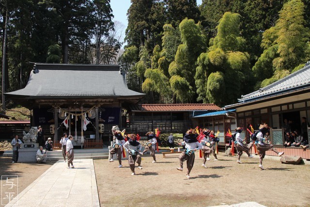 名取熊野本宮社・春例祭（春季例大祭）・熊野十二神鹿踊・宮城県名取市・画像・仙台人が仙台観光をしてるブログ・与平・jpg