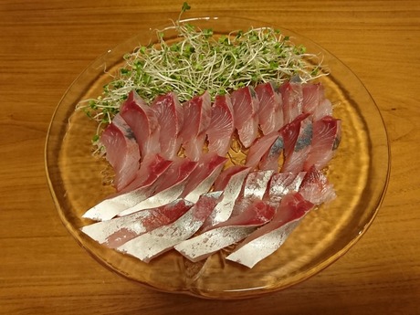 イナダ刺身