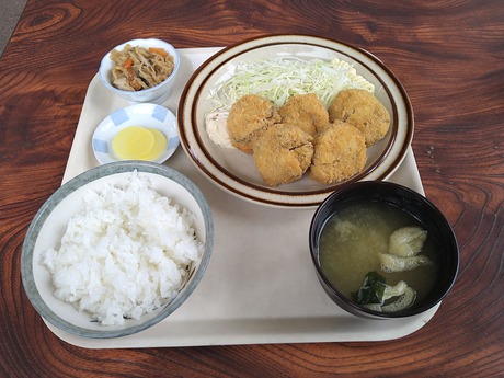 ホタテフライ定食