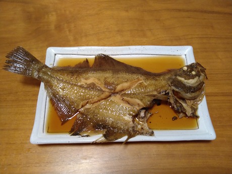 水カレイ煮付け