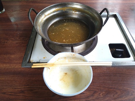 キムチ鍋完食