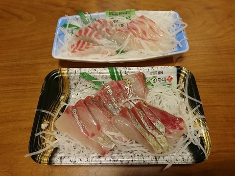 うまい宮崎商店の刺身!