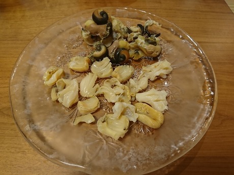 ツブ貝刺身