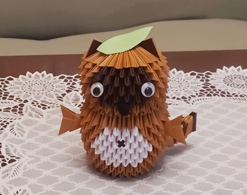 ブロック折り紙 たぬき たんぽぽのひとりごとーときどき あんず