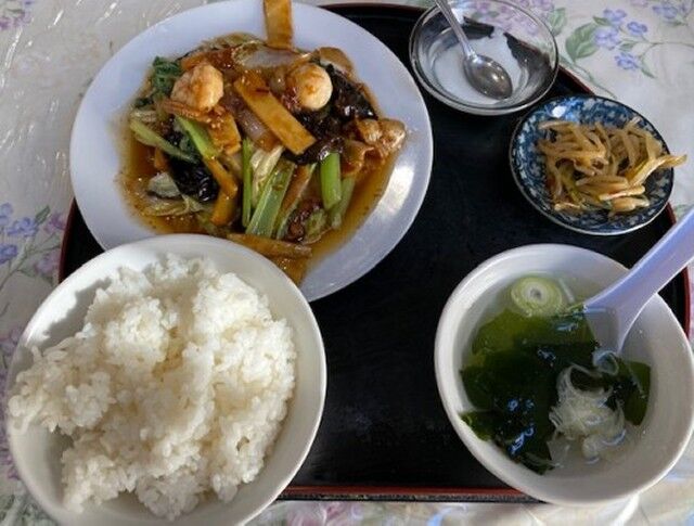 八宝菜定食 ニンハウ 戸越公園 単身赴任おじさん日記