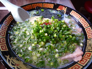 青ネギチャーシュー海苔味玉トッピング