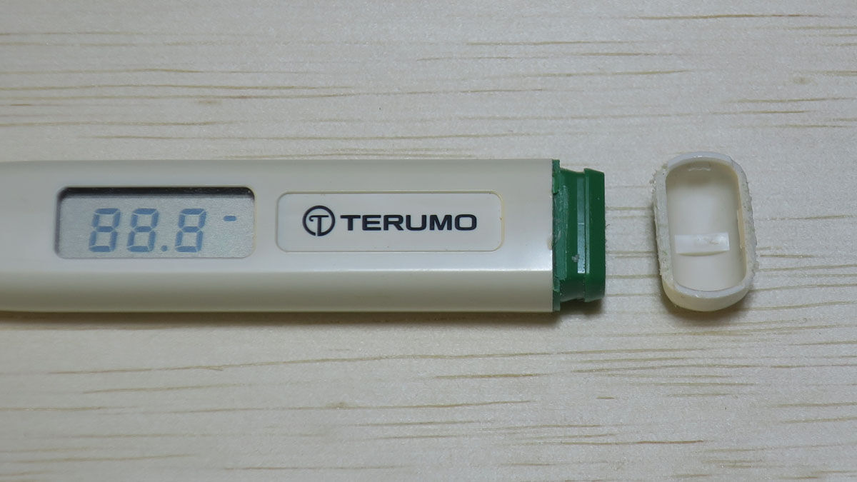 テルモ電子体温計c2の電池交換 たぬきのメモ帳