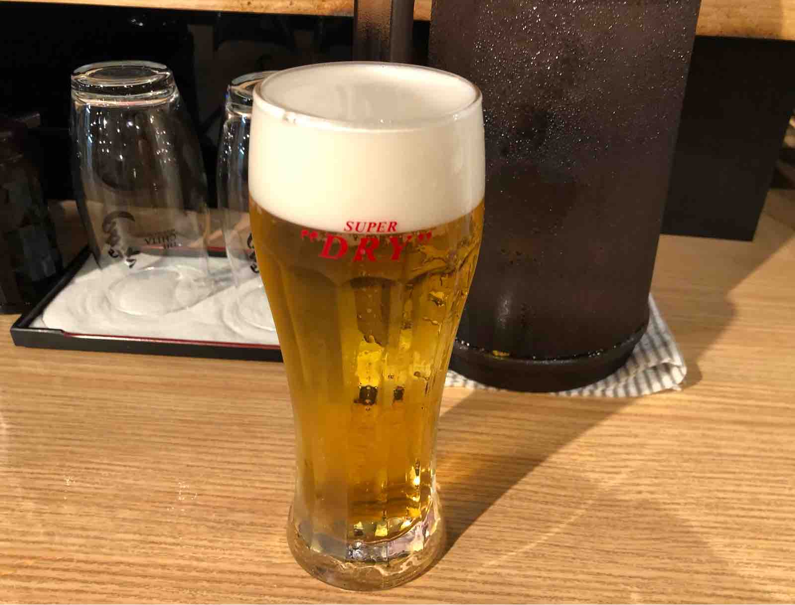 渋谷の空から ランチビールと唐揚げ定食 ご飯大盛り フシ穴の眼 スポーツ疾風怒濤編