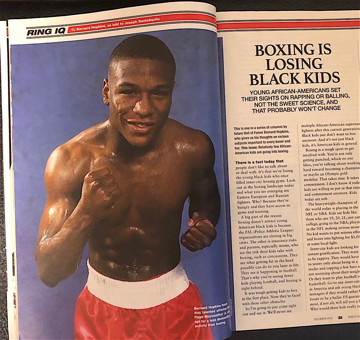 Why is Boxing losing black kids？〜メイウェザーでその血脈は