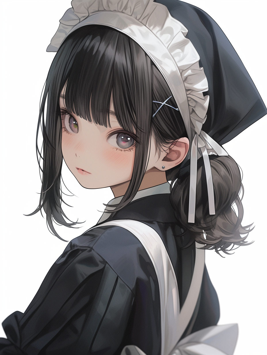 えーあい画像まとめ 一緒の家に住みたいメイド服の女の子のイラスト集 