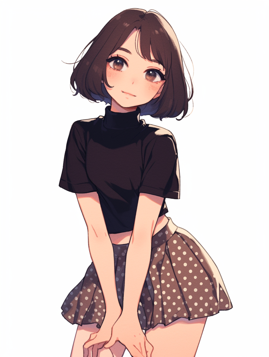 えーあい画像まとめ 可愛いを見て欲しいスカートを履いた女の子のイラスト集 