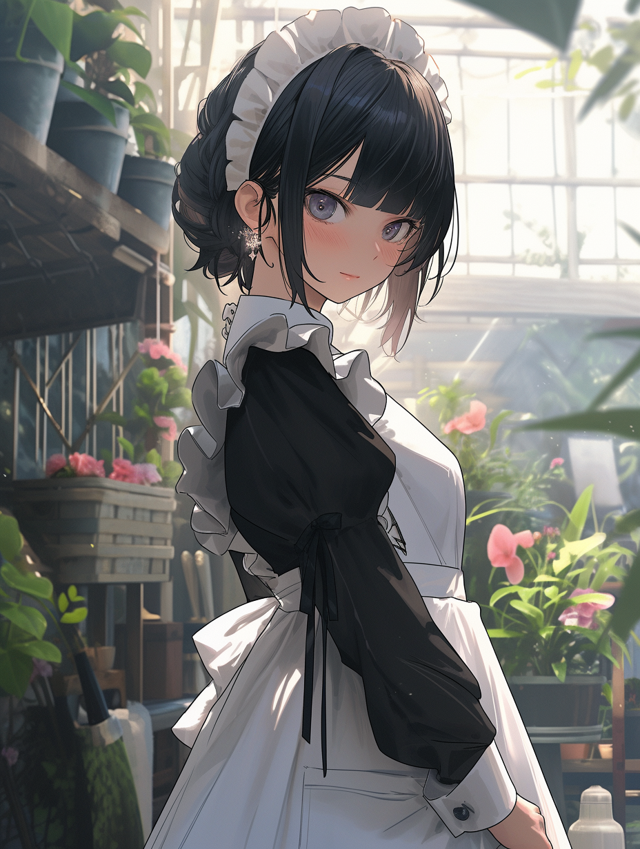 えーあい画像まとめ 一緒の家に住みたいメイド服の女の子のイラスト集 