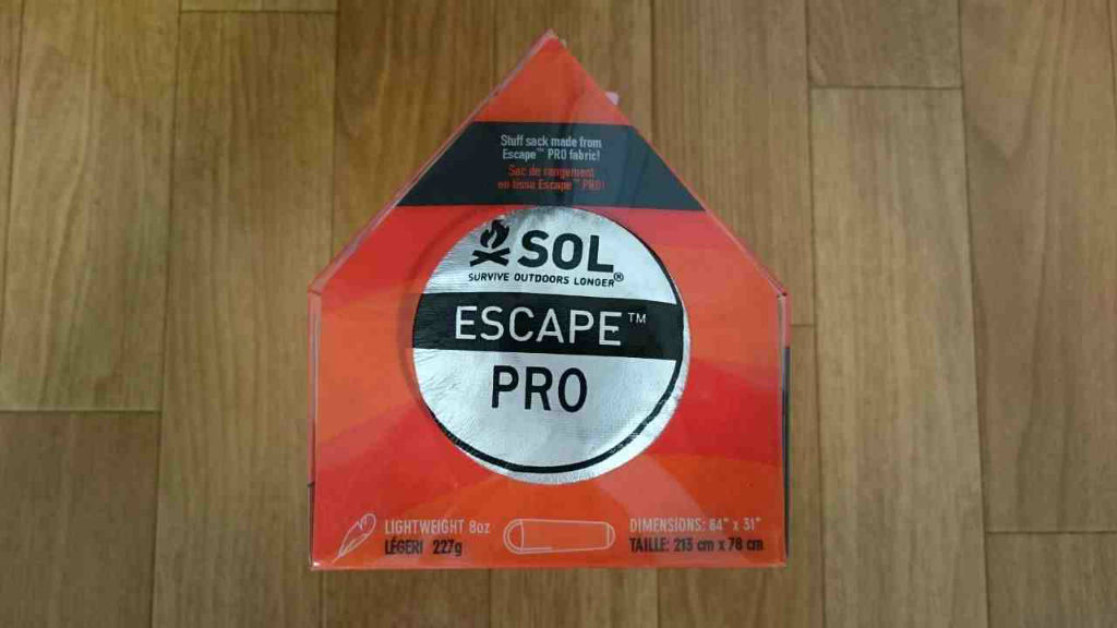 おすすめアイテム③ ～SOL ESCAPE PRO BIvvy～ : 初心者登山