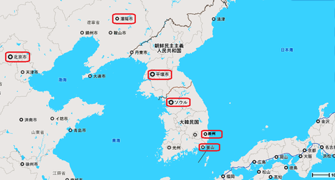 4－2a●朝鮮半島・中国