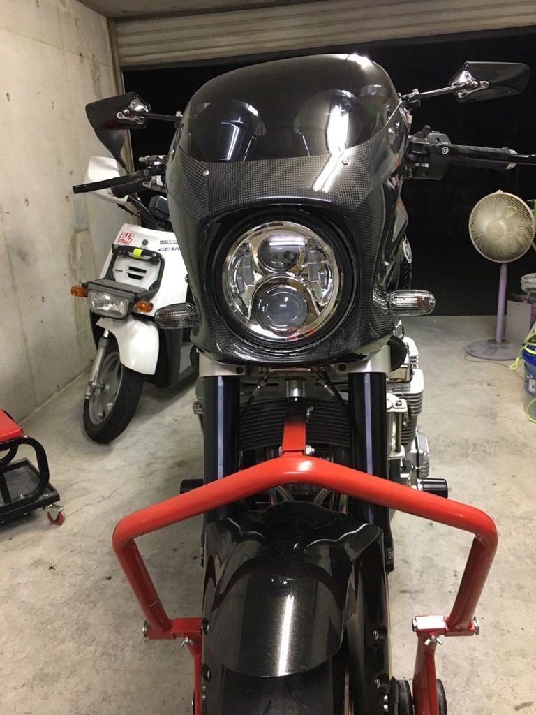 XJR1300 LEDヘッドライト取付(´∀｀) : XJR修理日記