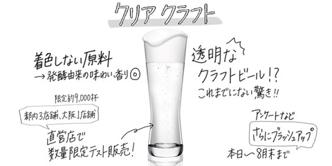 透明 ビール
